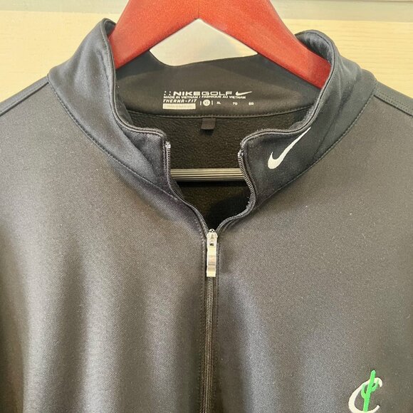 Nike Golf Therma-Fit 1/4 Zip Pullover, Black, Men's XL - Picture 2 of 3